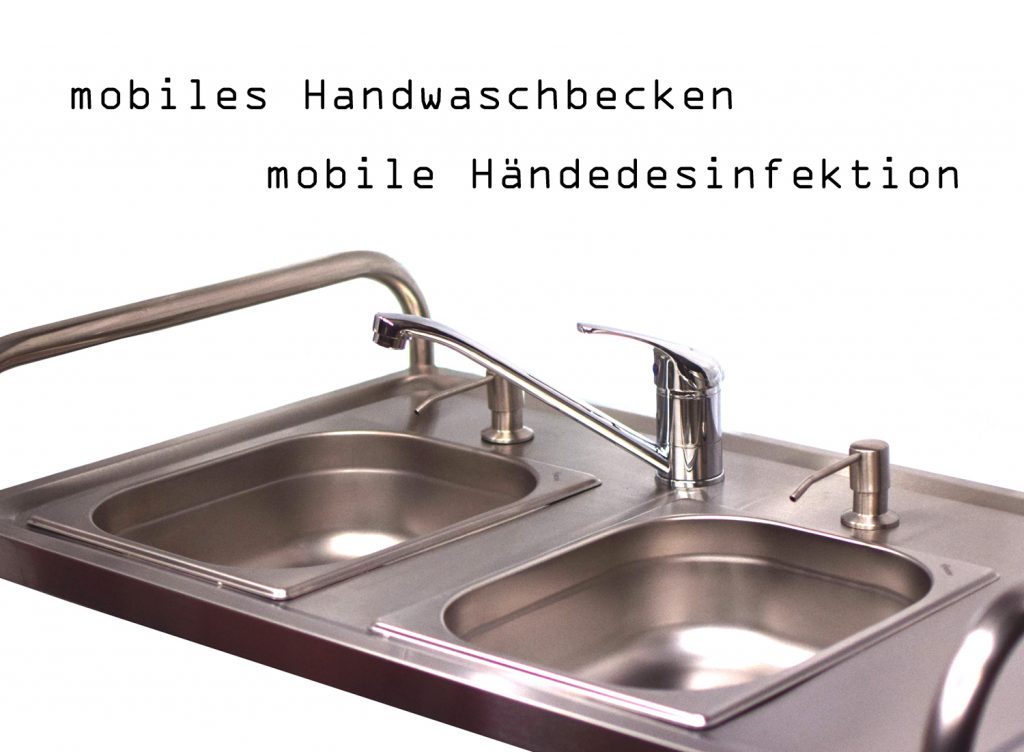 Mobiles Handwaschbecken Edelstahl 
